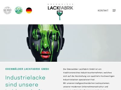 Website von Odenwälder Lackfabrik GmbH