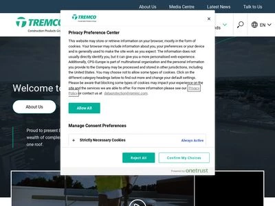 Website von tremco illbruck Group GmbH