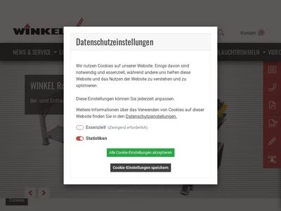 Website von WINKEL GmbH