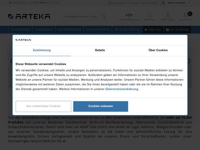 Website von ARTEKA e.K.