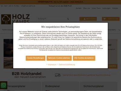 Website von Kahrs GmbH