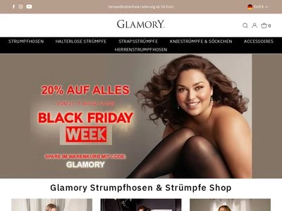 Website von Glamory Hosiery GmbH & Co. KG