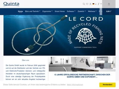 Website von Quinta GmbH