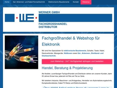 Website von Thomas Werner Industrielle Elektronik e. Kfm.