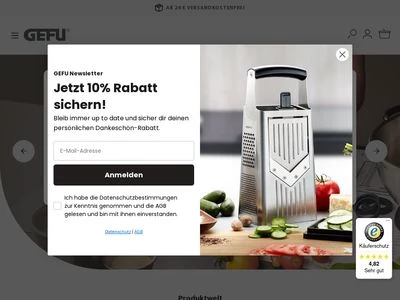 Website von GEFU GmbH