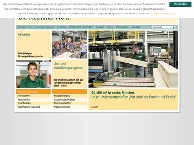 Website von Schulte Verpackungs-Systeme GmbH