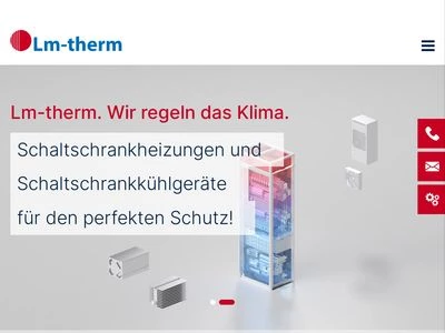 Website von Lm-therm Elektrotechnik AG