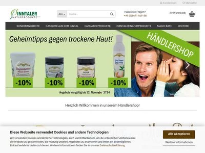 Website von Inntaler Naturprodukte GmbH