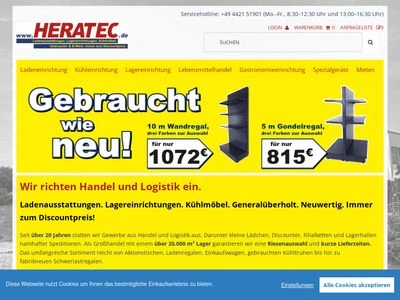 Website von HERATEC Handels GmbH & Co. KG