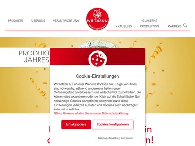 Website von Franz Wiltmann GmbH & Co. KG