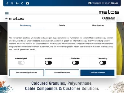 Website von Melos GmbH