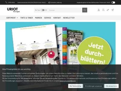 Website von Uriot GmbH & Co. KG