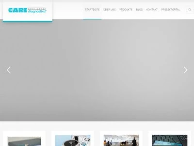 Website von CARE diagnostica Laborreagenzien GmbH