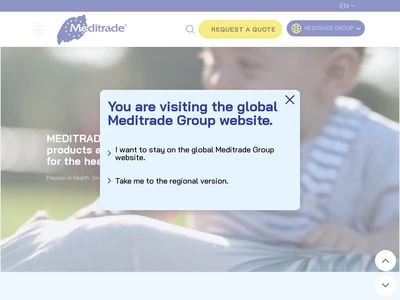 Website von Meditrade GmbH