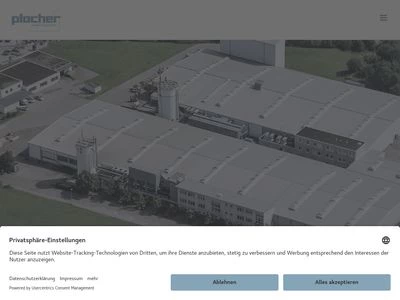 Website von Plocher Möbelelemente GmbH