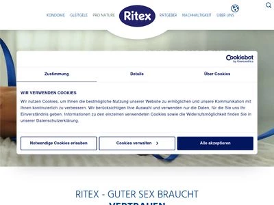 Website von Ritex GmbH