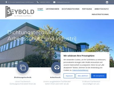 Website von H. Seybold GmbH & Co. KG