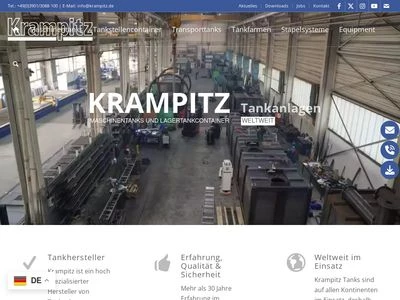 Website von Krampitz Tanksystem GmbH