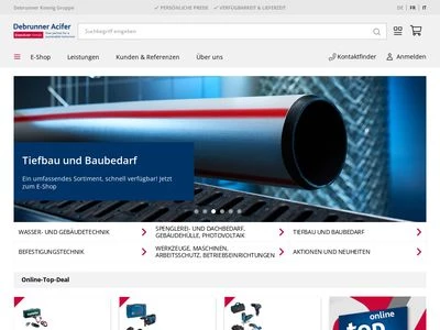 Website von Debrunner Acifer AG