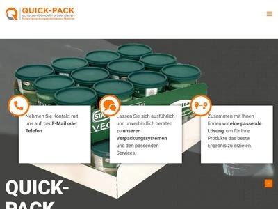 Website von Quick-pack GmbH