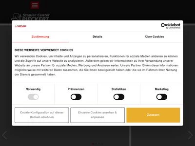 Website von Stapler Center PIECKERT GmbH