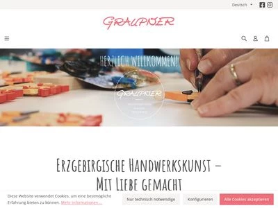 Website von Graupner Holzminiaturen