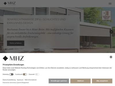 Website von MHZ Hachtel GmbH & Co. KG