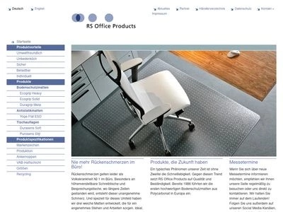 Website von RS Office Products GmbH