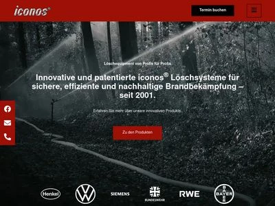 Website von iconos Vertriebs GmbH