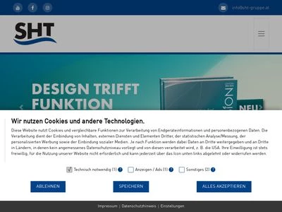 Website von SHT Haustechnik GmbH