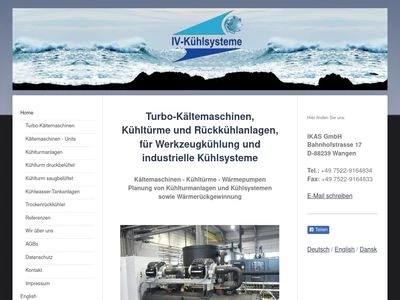 Website von IKAS GmbH