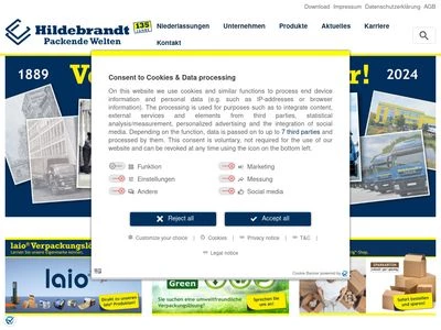 Website von Paul Hildebrandt AG