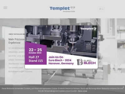 Website von TEMPLET Deutschland GmbH