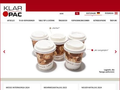 Website von Klarsichtpackung GmbH