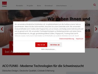 Website von ACO Funki