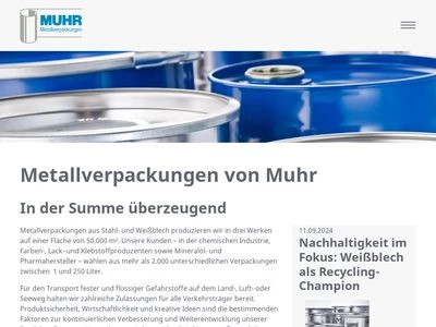 Website von Muhr & Söhne GmbH & Co.KG