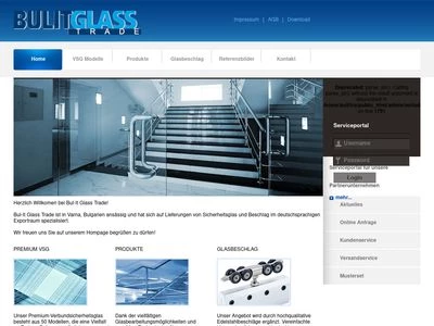 Website von Bul-It Glass Trade Ltd.