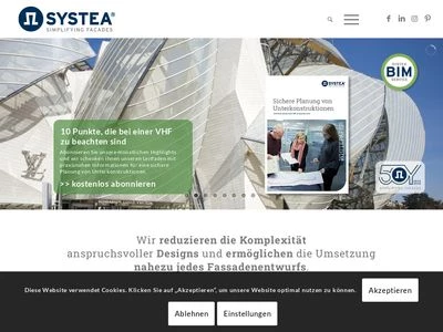 Website von Systea GmbH