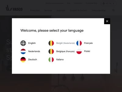 Website von Vasco Group NV