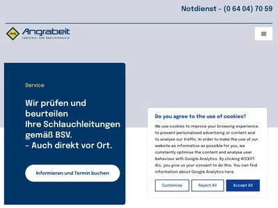 Website von Angrabeit Industrie-Hydraulik GmbH & Co. KG