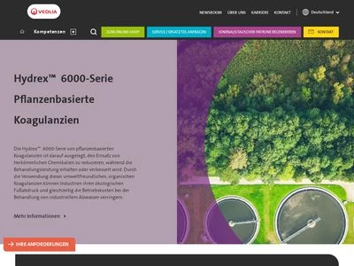 Website von Veolia Water Technologies Deutschland GmbH