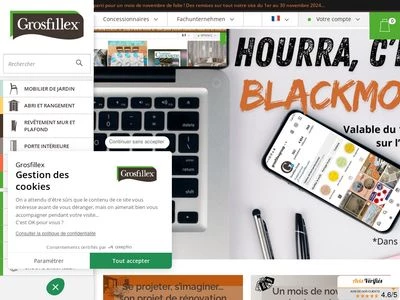 Website von Grosfillex GmbH