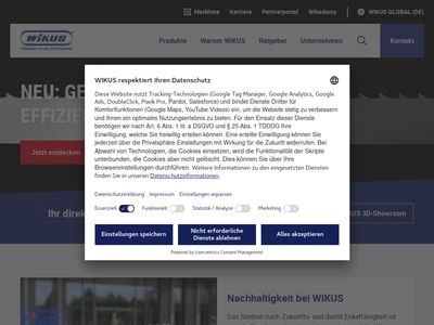 Website von WIKUS-Sägenfabrik Wilhelm H. Kullmann GmbH & Co. KG