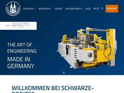 Website von Schwarze-Robitec GmbH