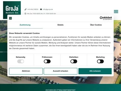 Website von GROEN & JANSSEN GmbH