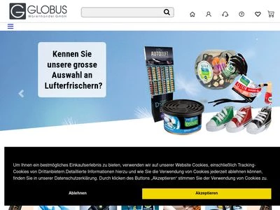 Website von Globus Warenhandel GmbH