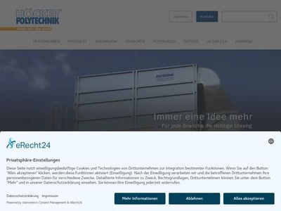 Website von Höcker Polytechnik GmbH