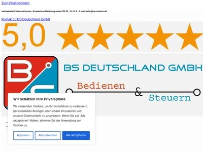 Website von BS Deutschland GmbH