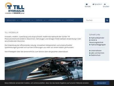 Website von GÜNTER TILL GMBH & CO. KG