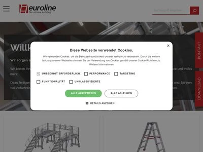 Website von euroline GmbH